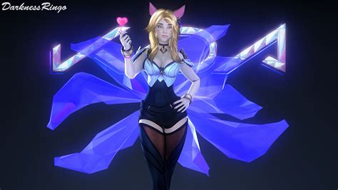 League Of Legends Ahri K Da Skin By Darkness Ringo On Deviantart