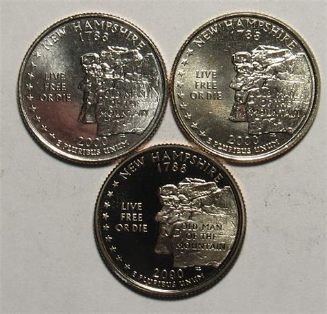 P D S New Hampshire States Quarters Bu And Proof For Sale