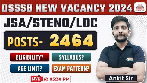 Dsssb Group C Recruitment Dsssb Ldc Jsa Steno Age Syllabus