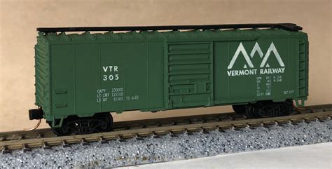 N Scale Atlas 34060 Boxcar 40 Foot PS 1 Vermont Railway