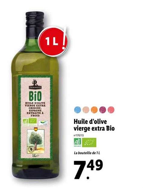 Promo Huile D Olive Vierge Extra Bio Chez Lidl ICatalogue Fr