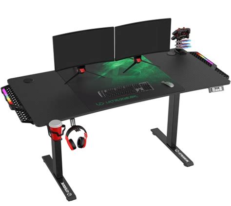 Biurko Elektryczne Gamingowe Rgb Cm Zielone Ultradesk Level V Rgb