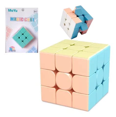 Cubo Magico Rubik Moyu Color Pastel 3x3 Velocidad Cuotas sin interés