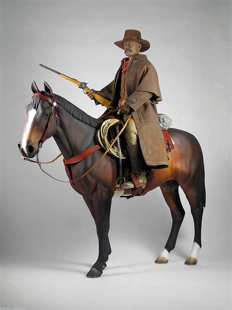 Bass Reeves And Horse Custom 16 12in Figure Horses Wild West Cowboys