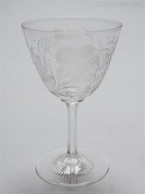 Antiques Atlas Set Of 6 Edwardian Wine Glasses Circa 1905