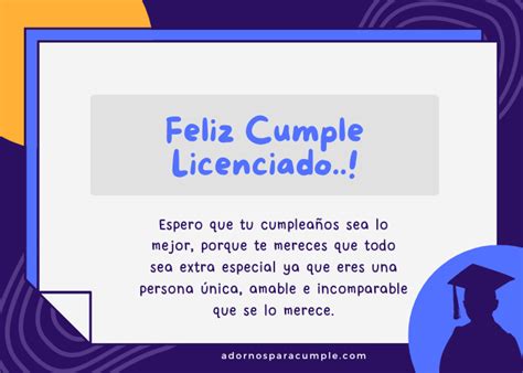 Descubrir Imagen Feliz Cumplea Os Licenciada Frases Abzlocal Mx