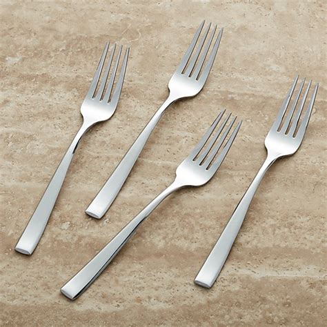 Set Of 4 Salad Forks Crate And Barrel