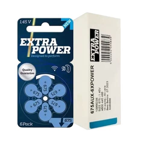 Pilha Para Aparelho Auditivo Tamanho 675 Extra Power Caixa C 10