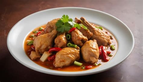 premium photo chicken curry authentic indonesian food