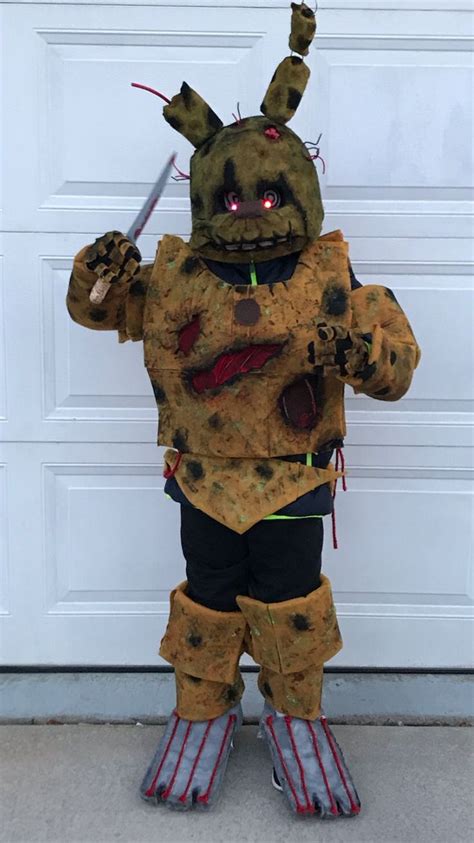 Pin By Julie On Halloween Springtrap DIY Costume FNAF Cosplay Fnaf