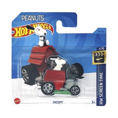 Игрушечная машинка Hot Wheels коллекция HW SCREEN TIME модель SNOOPY масштаб