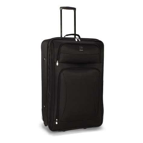 Protege 28" Regency Checked 2-Wheel Upright Luggage, Black ...