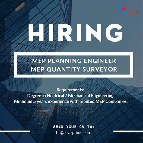 Mep Planning Engineer And Quantity Surveyor Dubai Uae Gulf Career Hunt