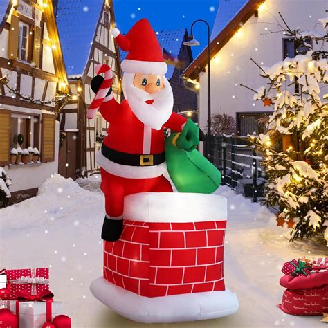 Amazon Hzgdejtg Ft Christmas Inflatable Outdoor Decorations Old