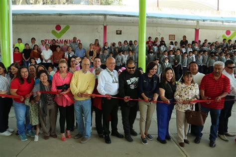 Inauguran techumbre en cancha de usos múltiples del Polígono La Cañada