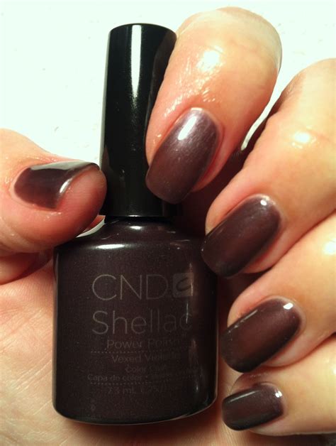 Cnd Shellac New Fall Color Vexed Violette Gorgeous Nail Art Or New Polish Colors Pinterest