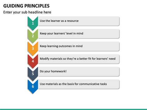 Guiding Principles Powerpoint Template Sketchbubble