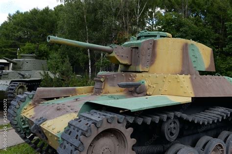 Japanese Medium Tank Type Shinhoto Chi Ha In The Museum Of Military