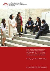 IIMB PGPPM Placement Brochure