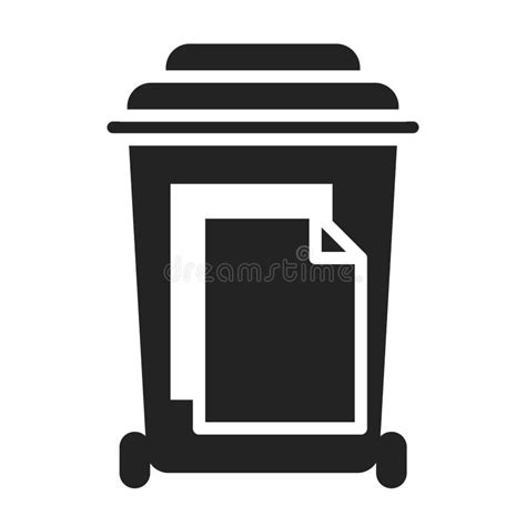 Paper Recyclable Black Glyph Icon Waste Recycling Garbage Sorting