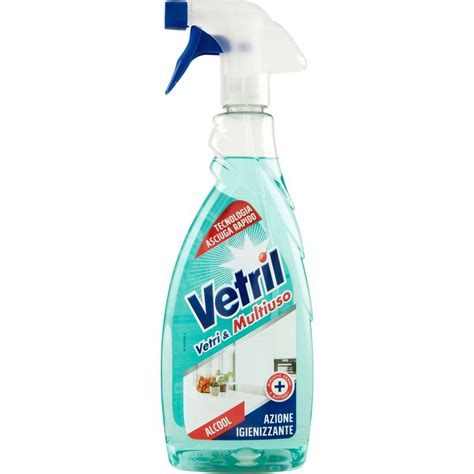 Detergente Spray Igienizzante Vetri E Multiuso Vetril Ml Coop Shop