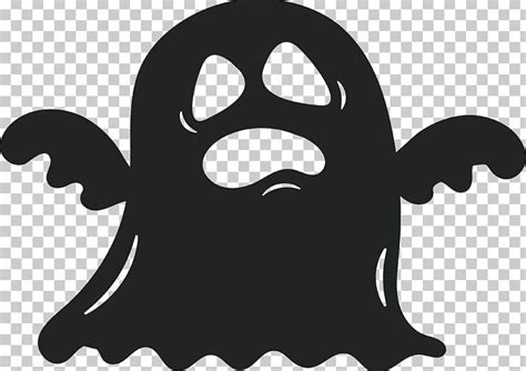 Ghost PNG - black, black and white, black ghost, cartoon, cartoon ghost ...