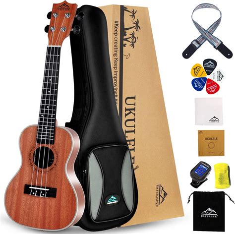 Amazon EASTROCK Concert Ukelele Sapele Beginner 23 Inch Ukulele