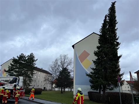 Bäume drohen umzustürzen Freiwillige Feuerwehr Langelsheim