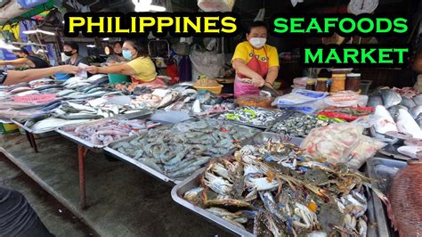 Philippine Seafoods Market Palengke Walking Tour Fresh Fish