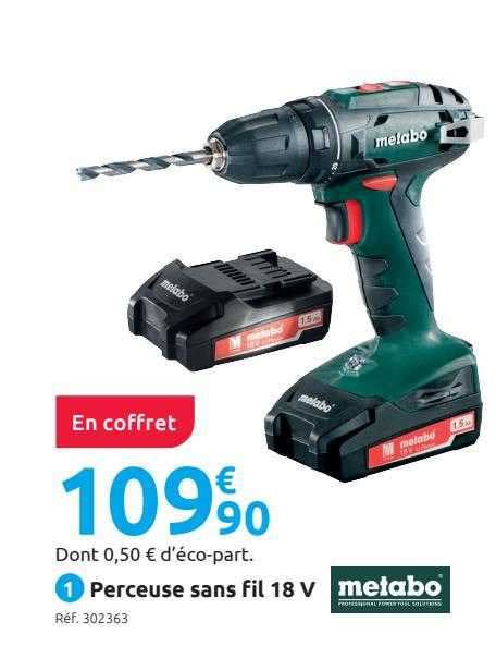 Promo Perceuse Sans Fil V Metabo Chez Mr Bricolage Icatalogue Fr