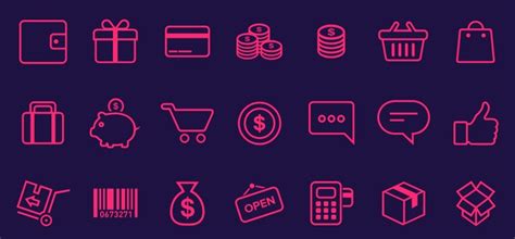 Free 21 E-commerce Icons PSD - TitanUI