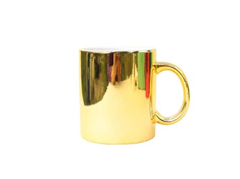 11oz Sublimation Metalic Mug Gold Zibo Wangsen Sublimation