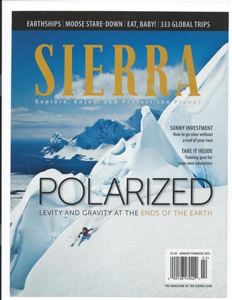 Sierra Magazine Faucet Face 2013 Cover