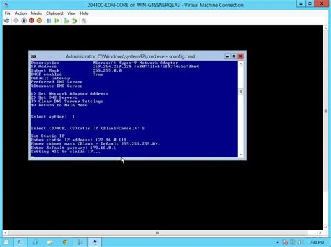 20410 Mod1 Lab E2 Configuring Windows Server 2012 R2 Server Core 720p