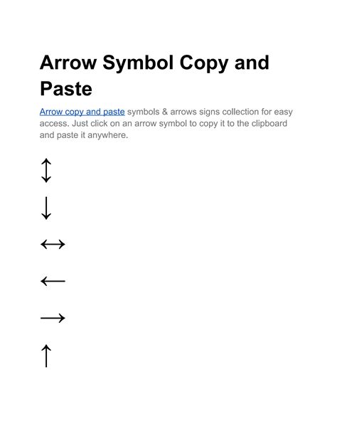 Arrow Text Symbols Copy and Paste by symbolcopy - Issuu