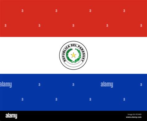 Official national flag of Paraguay Stock Photo - Alamy