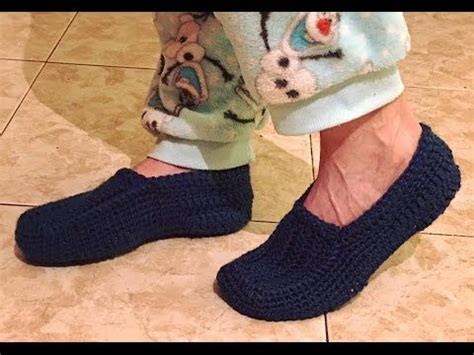 Tutorial Zapatillas HOME Hombre CROCHET Paso A Paso Masculino Practico