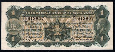 Australian One Pound note 1927 King George V|World Banknotes & Coins Pictures | Old Money ...