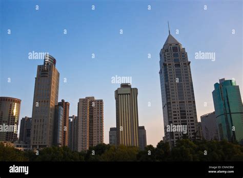 High Rises In Pudong Shanghai China Stock Photo Alamy