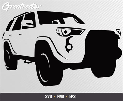 2018 4Runner Pro SR5 Hilux Surf 4x4 Svg Png Eps Illustration Etsy España