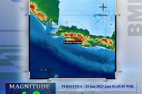 Gempa Cianjur Magnitudo 4 3 Dirasakan Hingga Sukabumi Jawa Barat