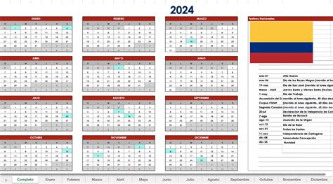 Calendario 2024 Colombia Festivos Ginger Mirabelle