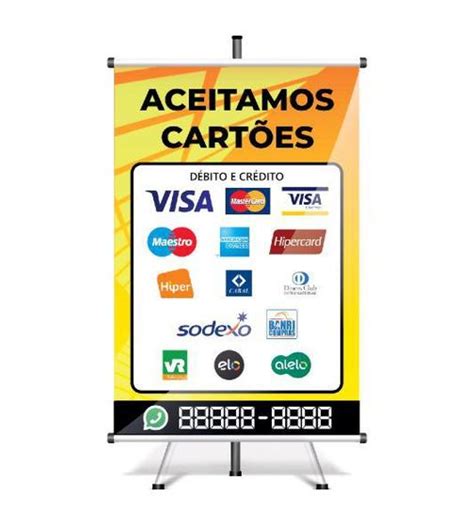 Banner Pronto Aceitamos Cart Es X Cm Pingo Digital Banner Para