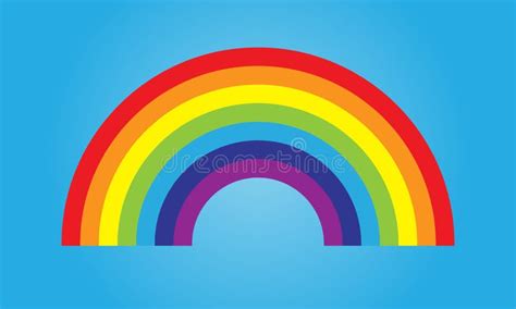 Color Rainbow with Clouds. Vector Stock Vector - Illustration of sign, clouds: 228857057