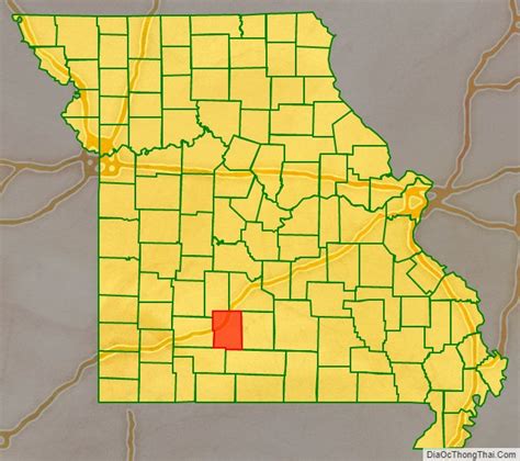 Map Of Webster County Missouri