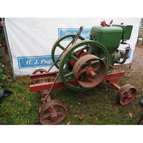 Ruston Hornsby Ap Hp Open Crank Stationary Engine On Wheel Trolley