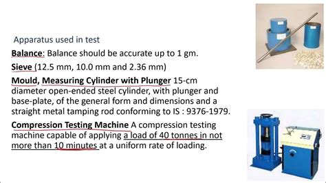 Highway Material Aggregate Tests Impact Test Crushing Strength