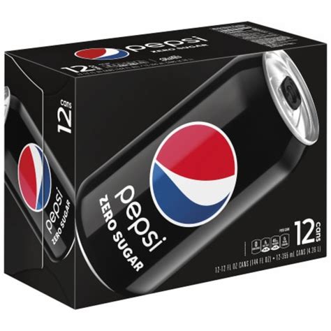 Pepsi Cola Zero Sugar Soda, 12 cans / 12 fl oz - Kroger