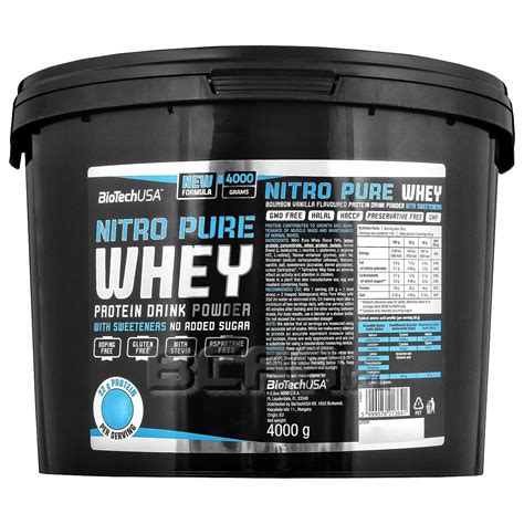 Nitro Pure Whey BioTech USA 4000g Sklep BCAA Pl