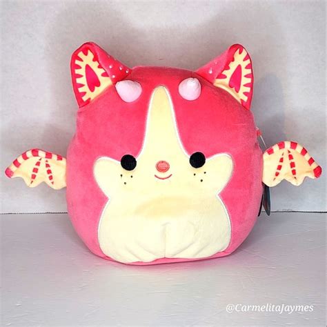 Adopt Me Strawberry Shortcake Bat Dragon Original Squishmallow Nwt